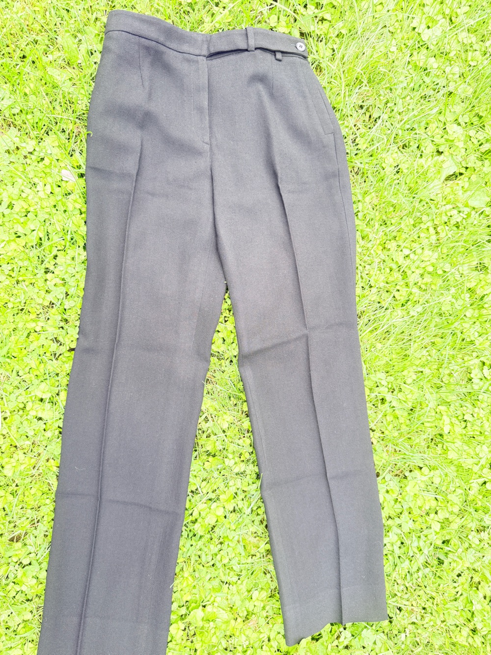 Armani Collezioni Black Women's Tailored Trousers 100% Virgin wool